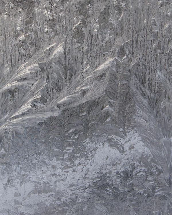 Abstract ice crystal formation representing calmness and focus